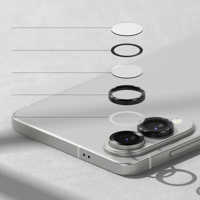 Bild 5, Ringke Ringke Samsung Galaxy S25 Edge Linsskydd Härdat Glas Svart - Teknikhallen.se