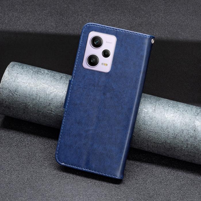 Bild 4,  Xiaomi Redmi Note 12 Pro 5G Fodral Med Fjäril Tryck Blå - Teknikhallen.se