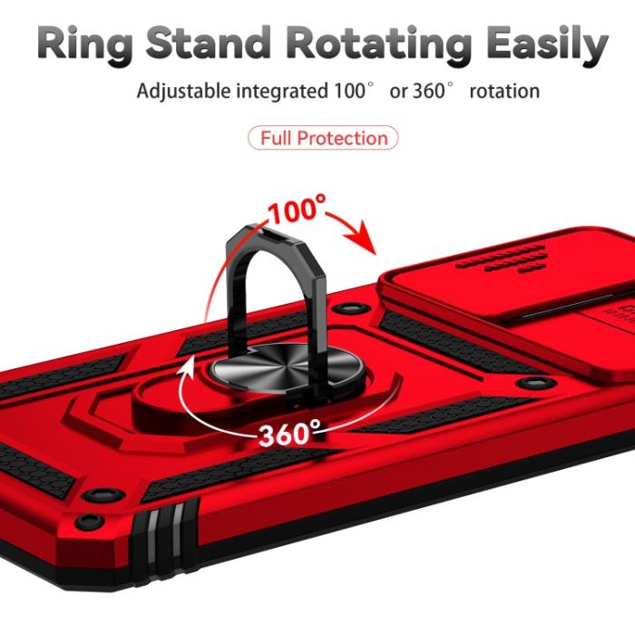 Bild 5,  Samsung Galaxy A33 5G Skal Ring CamShield Röd - Teknikhallen.se