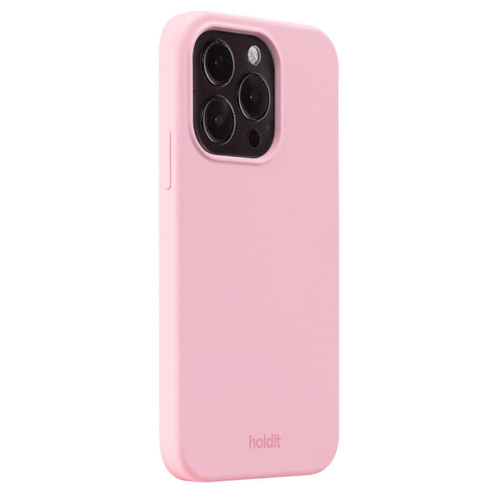 holdit holdit iPhone 15 Pro Mobilskal Silikon Pink - Teknikhallen.se