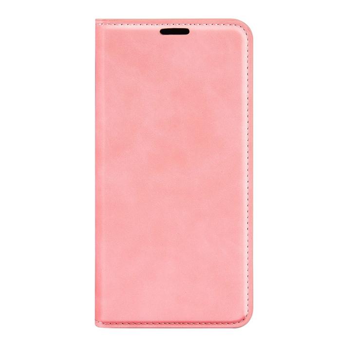 Bild 5,  Samsung Galaxy S23 Plus Flip Fodral Skin Touch Ljus Rosa - Teknikhallen.se