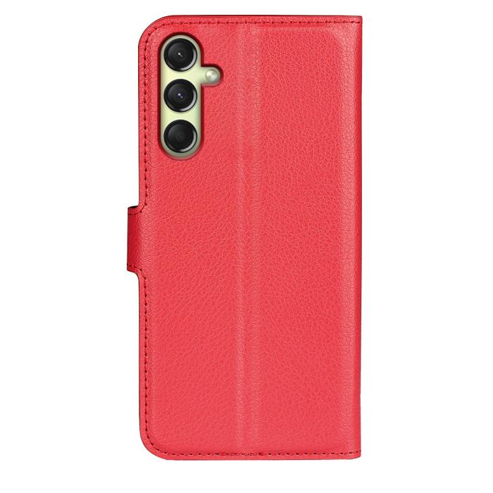 Bild 6,  Samsung Galaxy A16 Fodral Litchi Läder Röd - Teknikhallen.se