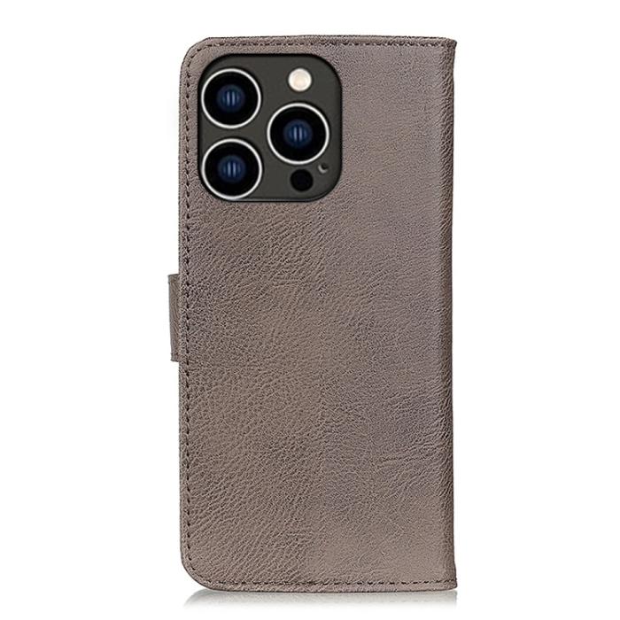 Bild 3, KHAZNEH KHAZNEH iPhone 14 Pro Fodral Läder Khaki - Teknikhallen.se