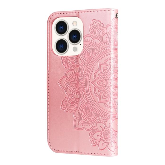 Bild 3,  iPhone 14 Pro Fodral Mandala Blossom Roséguld - Teknikhallen.se