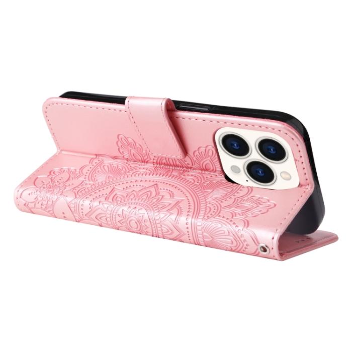 Bild 5,  iPhone 14 Pro Fodral Mandala Blossom Roséguld - Teknikhallen.se