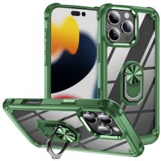  iPhone 16 Pro Max Skal Shockproof Ring Hybrid Gr&ouml;n - Teknikhallen.se