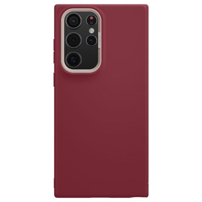 Bild 2, Spigen Spigen Cyrill Samsung Galaxy S22 Ultra Skal Color Brick Sangria Red - Teknikhallen.se