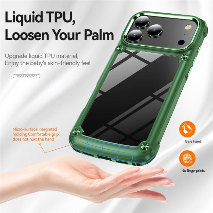 Bild 4,  iPhone 17 Pro Max Skal Xtreme Shockproof Hybrid Grön - Teknikhallen.se