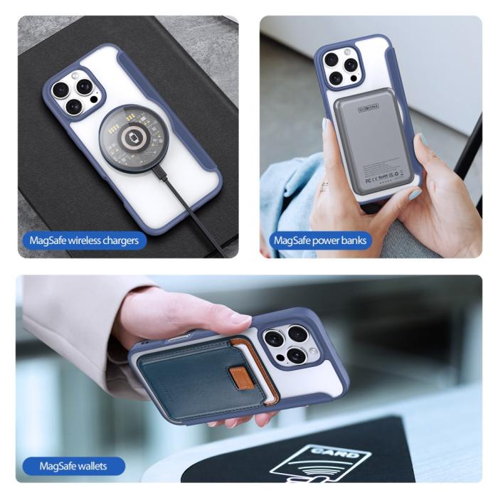 Bild 5, DUX DUCIS DUX DUCIS iPhone 16 Pro Fodral MagSafe Skin X Pro Blå - Teknikhallen.se