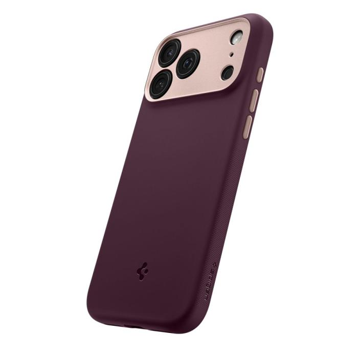 Bild 5, Spigen Spigen iPhone 17 Pro Skal MagSafe Nano Pop Burgundy Bean - Teknikhallen.se