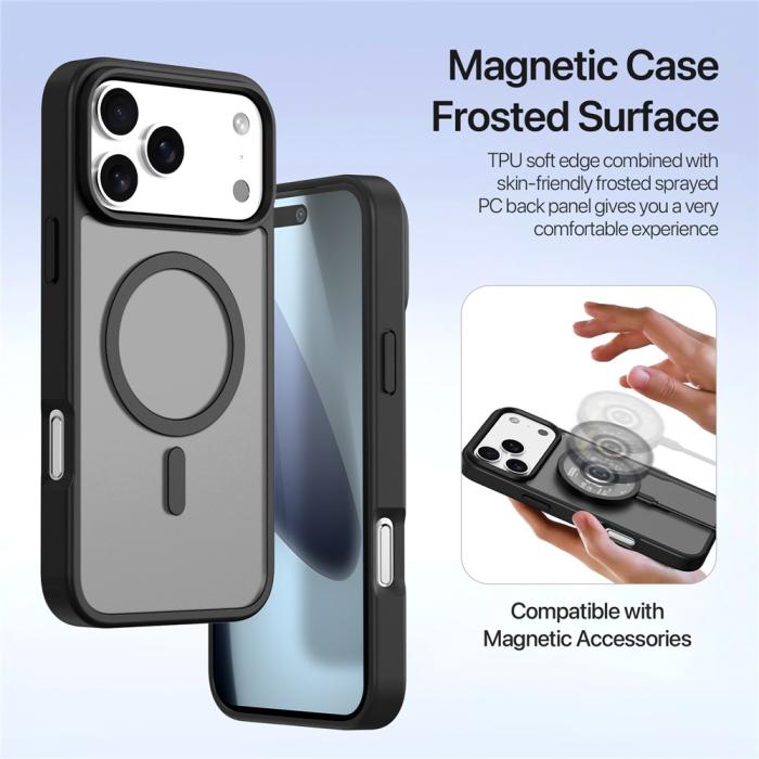Bild 6, DUX DUCIS DUX DUCIS iPhone 17 Pro Max 2in1 Magnet Fodral Lawa Series Svart - Teknikhallen.se