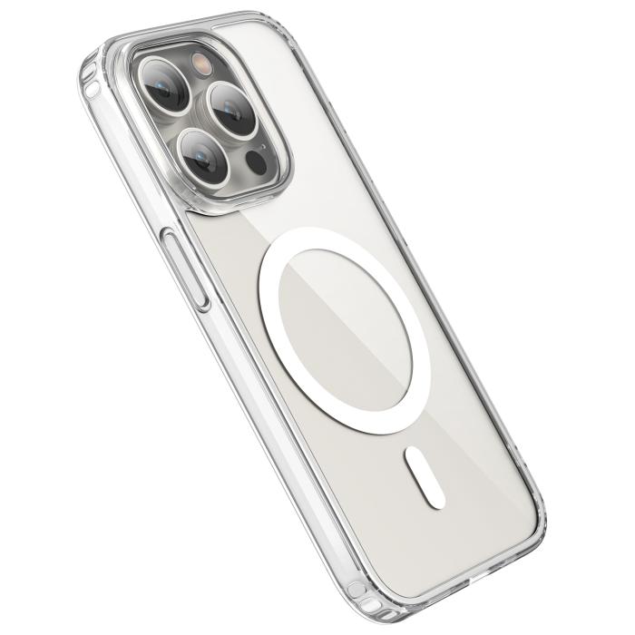 Bild 3, ColorPop ColorPop iPhone 15 Pro Max Skal CH MagSafe Transparent/Vit - Teknikhallen.se