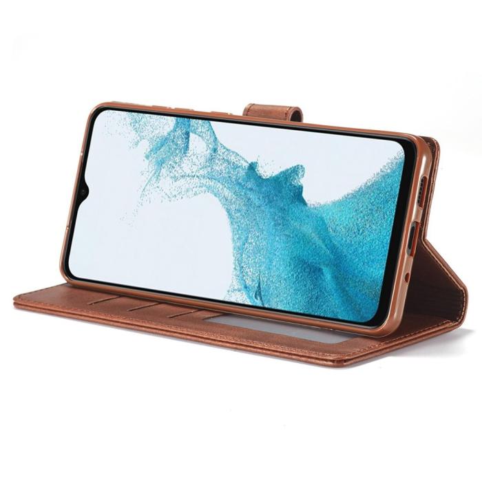 Bild 3, LC.IMEEKE LC.IMEEKE Samsung Galaxy A23 5G Fodral Läder Brun - Teknikhallen.se