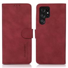 KHAZNEH KHAZNEH Samsung Galaxy S23 Ultra Fodral L&auml;der R&ouml;d - Teknikhallen.se