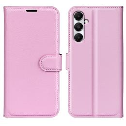  Samsung Galaxy A05s 4G Fodral Litchi Läder Ljus Rosa - Teknikhallen.se