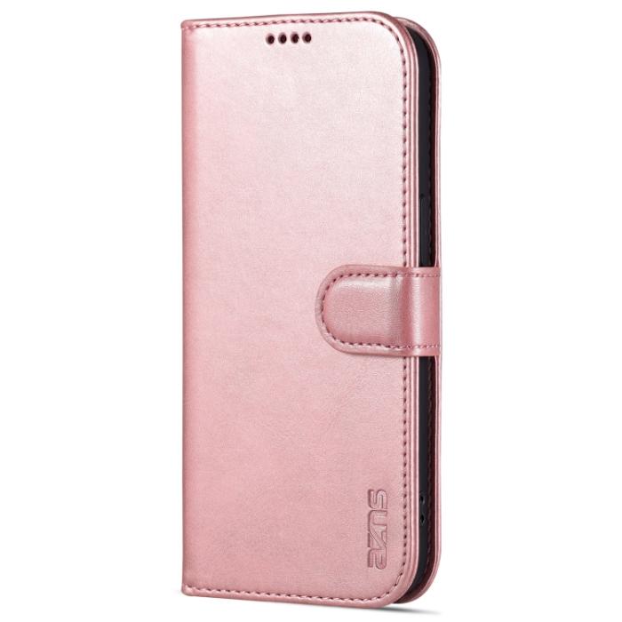 Bild 2, AZNS AZNS iPhone 14 Pro Max Fodral Läder Roséguld - Teknikhallen.se