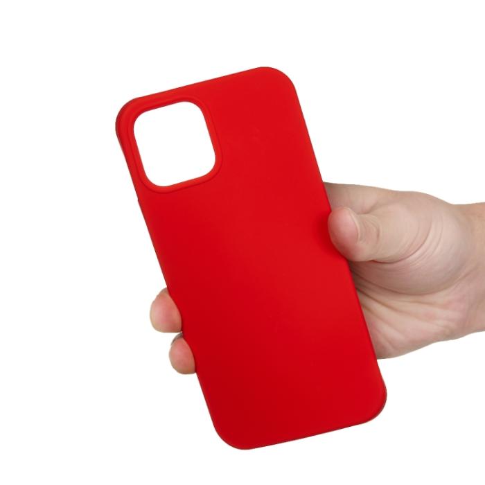 Bild 4,  iPhone 15 Pro Skal Silikon Röd - Teknikhallen.se