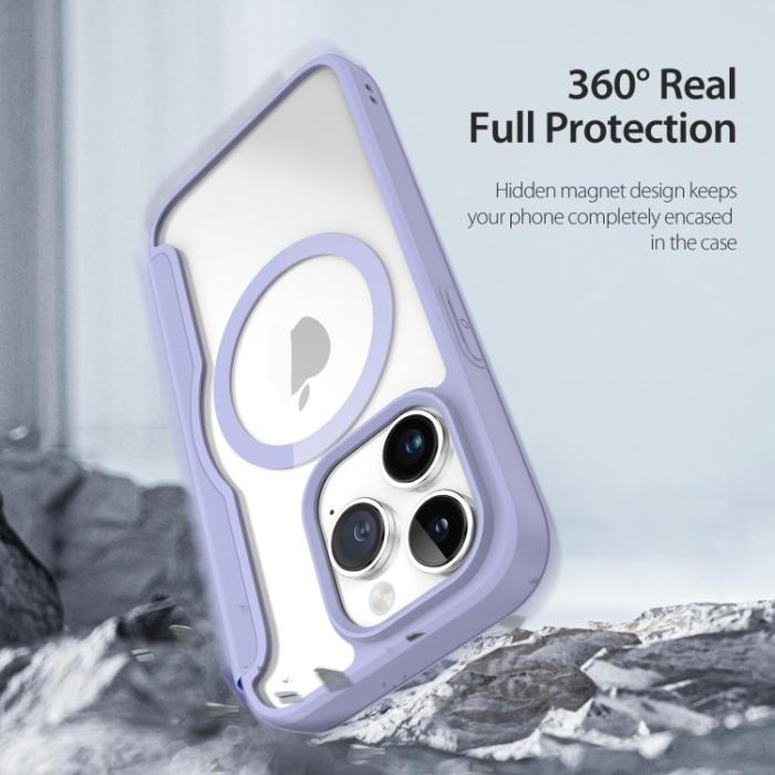 Bild 6, DUX DUCIS DUX DUCIS iPhone 15 Pro Fodral MagSafe Skin X Pro Lila - Teknikhallen.se
