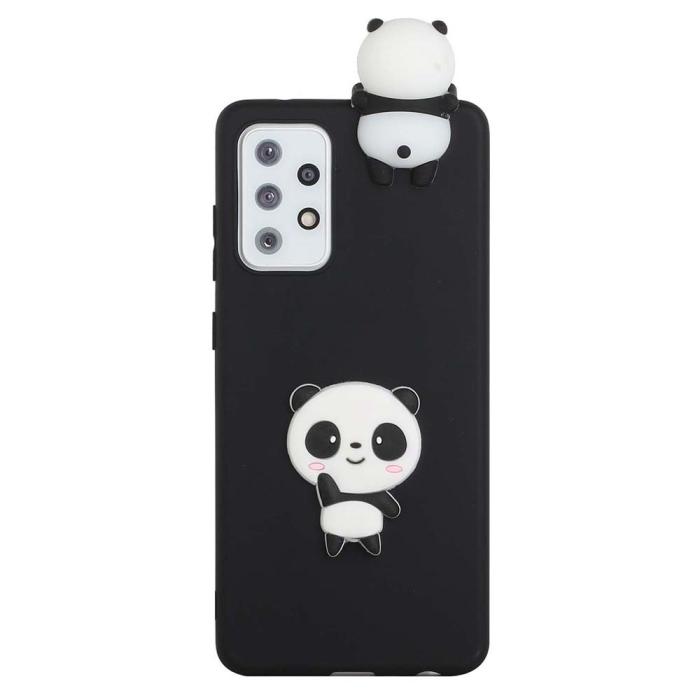 Bild 2,  Samsung Galaxy A53 5G Skal 3D Figur Svart Panda - Teknikhallen.se