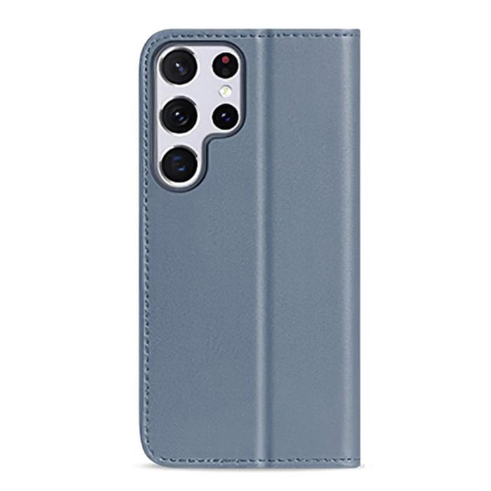 Bild 3, DUX DUCIS DUX DUCIS Samsung Galaxy S22 Ultra Fodral HIVO Äkta Läder Blå - Teknikhallen.se