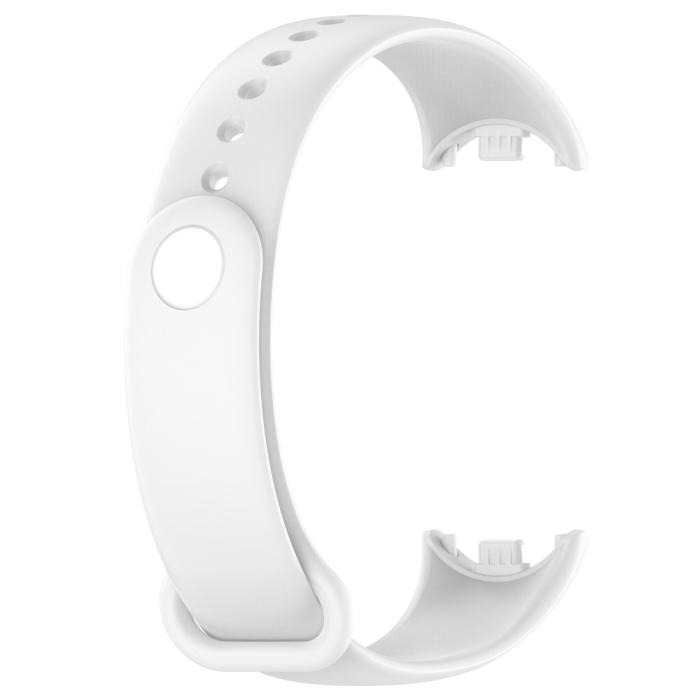 Bild 3,  Xiaomi Smart Band 10/9/8 Armband Solid Silikon Vit - Teknikhallen.se
