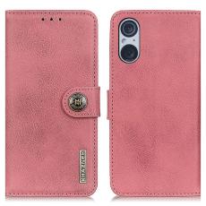 KHAZNEH KHAZNEH Sony Xperia 5 V Fodral L&auml;der Rosa - Teknikhallen.se