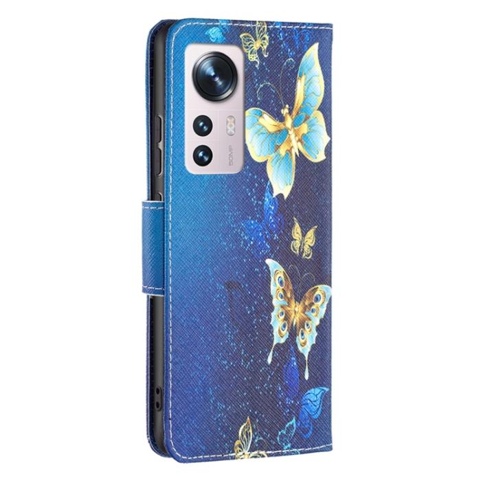 Bild 3,  Xiaomi 12 Fodral Med Tryck Guld Fjäril - Teknikhallen.se