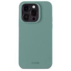 holdit holdit iPhone 15 Pro Mobilskal Silikon Moss Green - Teknikhallen.se