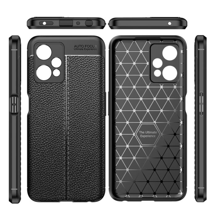 Bild 6,  OnePlus Nord CE 2 Lite 5G Skal Litchi Textur Svart - Teknikhallen.se