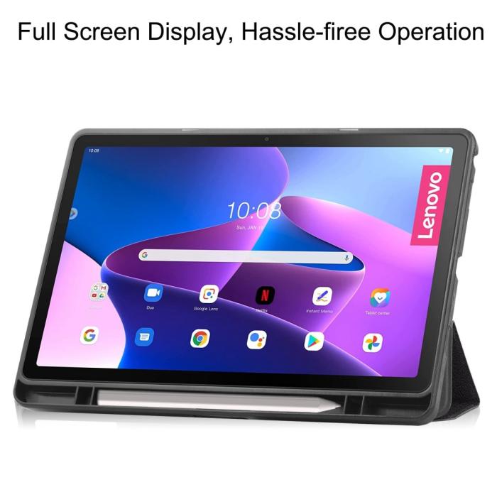 Bild 3,  Lenovo Tab M10 Plus Gen 3 Fodral Tri-Fold Dont Touch - Teknikhallen.se
