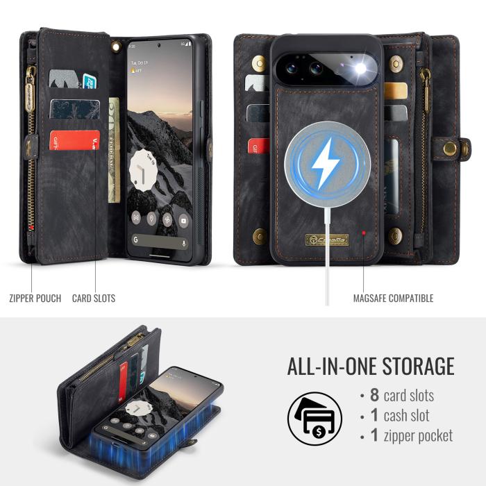 Bild 3, CASEME CASEME Google Pixel 11 / 11 Pro Fodral 2in1 Multifunktionell - Teknikhallen.se