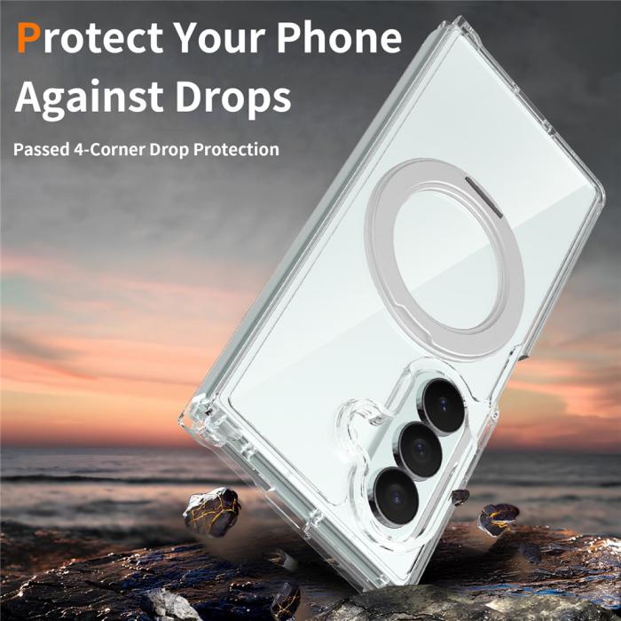 Bild 2,  Samsung Galaxy Z Fold 8 Ultra Skal MagSafe TPU Transparent - Teknikhallen.se
