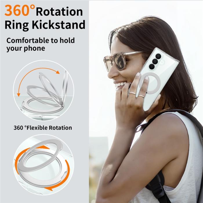 Bild 3,  Samsung Galaxy Z Fold 8 Ultra Skal MagSafe TPU Transparent - Teknikhallen.se