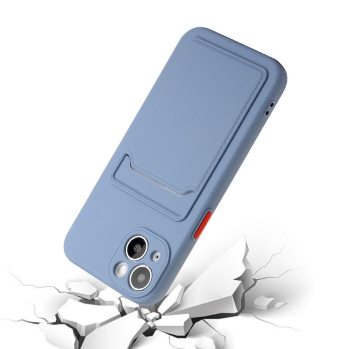 Bild 5,  iPhone 13 Skal Med Kortfack Blå - Teknikhallen.se