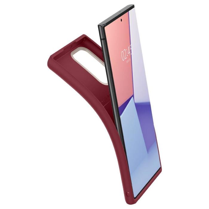 Bild 4, Spigen Spigen Cyrill Samsung Galaxy S22 Ultra Skal Color Brick Sangria Red - Teknikhallen.se