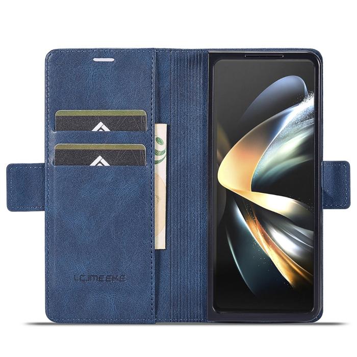Bild 2, LC.IMEEKE LC.IMEEKE Galaxy Z Fold 5 Fodral RFID Läder Blå - Teknikhallen.se