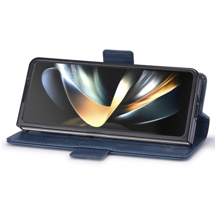 Bild 3, LC.IMEEKE LC.IMEEKE Galaxy Z Fold 5 Fodral RFID Läder Blå - Teknikhallen.se