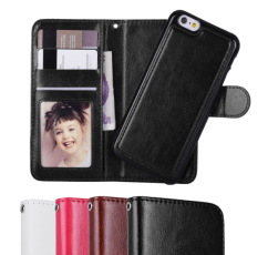  iPhone 6/6S Plus - Pl&aring;nboksfodral / Magnet Skal 2 in 1 - V&auml;lj F&auml;rg! - Teknikhallen.se