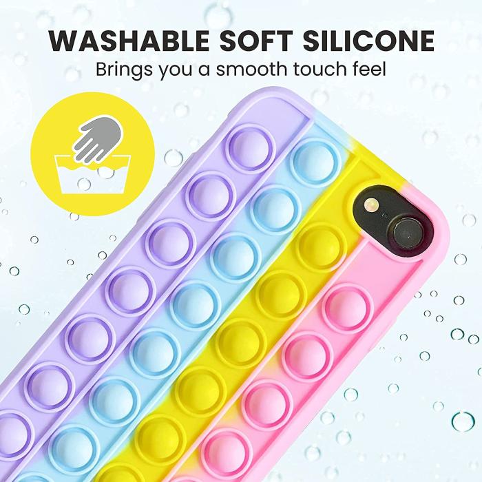 Bild 2,  iPhone 6/7/8/SE (2020/2022) - Pop It Fidget Skal - Multicolor - Teknikhallen.se