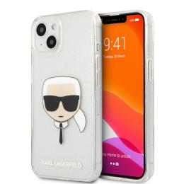 Karl Lagerfeld Karl Lagerfeld iPhone 13 Skal TPU Full Glitter Silver - Teknikhallen.se