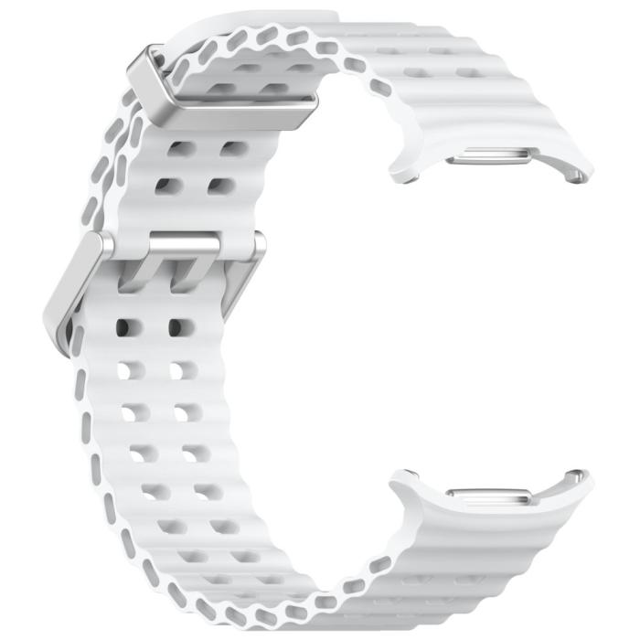 Bild 3,  Galaxy Watch Ultra (2025) / 47 mm Armband Wave Design Vit - Teknikhallen.se