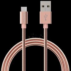 Smartline Smartline 1m Micro USB Laddningskabel Metallic Ros&eacute;guld - Teknikhallen.se