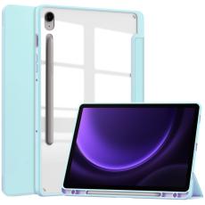  Galaxy Tab S9 FE Fodral Hybrid Pennh&aring;llare Ljus Bl&aring; - Teknikhallen.se