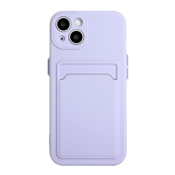 Bild 2,  iPhone 13 Skal Med Kortfack Lila - Teknikhallen.se