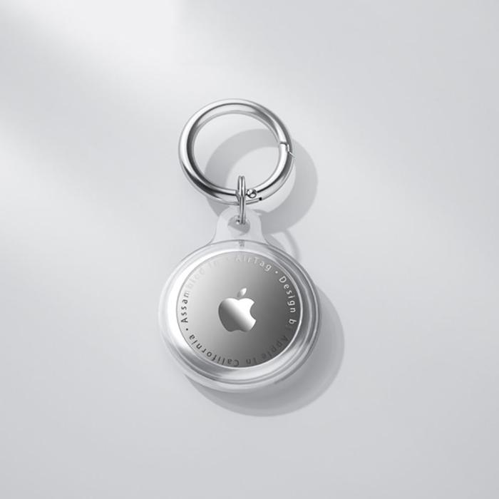 Bild 3, Tech-Protect Tech-Protect Apple AirTag 2/1 Hållare Nyckelring Icon Transparent - Teknikhallen.se