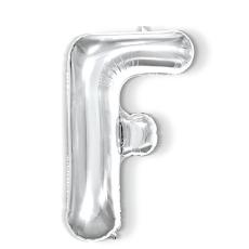 Bokstavsballong F 40 cm Silver - Teknikhallen.se