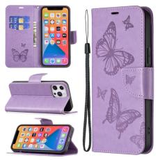  Xiaomi 13 Lite 5G Fodral Med Fj&auml;ril Tryck Lila - Teknikhallen.se