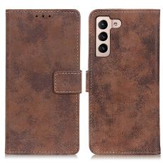  Samsung Galaxy S22 Plus Fodral Retro L&auml;der Brun - Teknikhallen.se