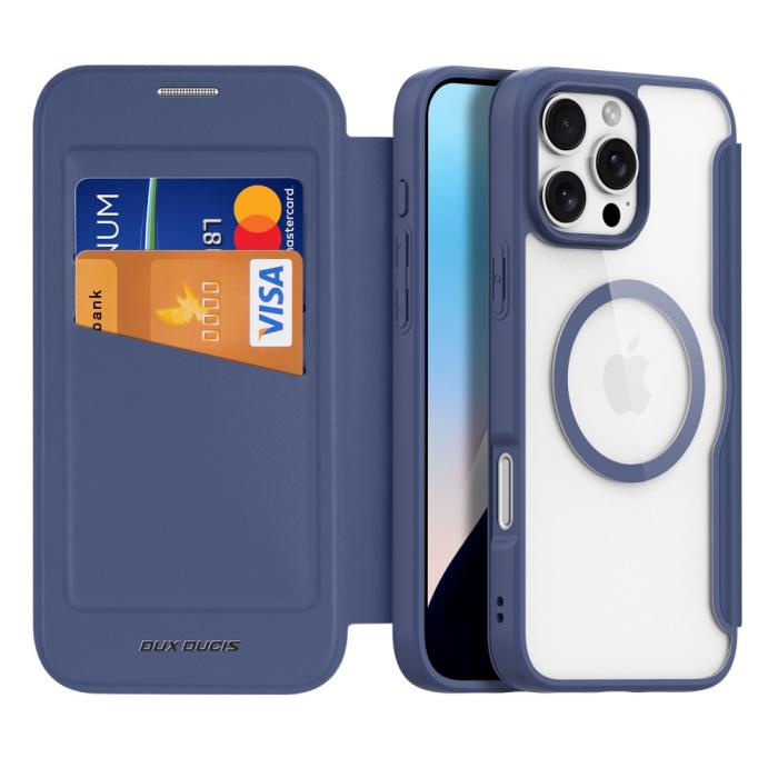 Bild 2, DUX DUCIS DUX DUCIS iPhone 16 Pro Max Fodral MagSafe Skin X Pro Blå - Teknikhallen.se