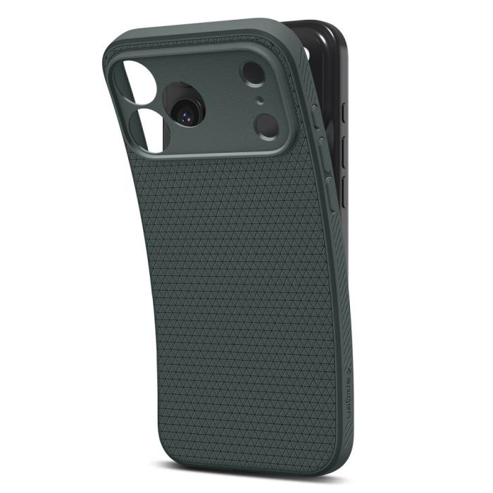 Bild 6, Spigen Spigen iPhone 17 Pro Skal Liquid Air Abyss Green - Teknikhallen.se